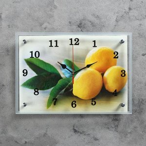 Часы настенные, серия: Кухня, "Лимонный аромат", 25х35  см