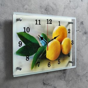 Часы настенные, серия: Кухня, "Лимонный аромат", 25х35  см, в ассортименте