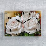Часы настенные, серия: Цветы, &quot;Цветы&quot;, 25х35 см, микс
