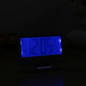 Часы-будильник электронные "Берсон", с термометром, 14.5х11 см