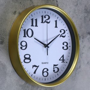 Часы настенные, серия: Классика, "Харита", плавный ход, d=30 см, 1 АА, в ассортименте