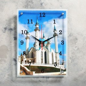 Часы настенные, серия: Город, "Мечеть Кул Шариф", 30х40  см, микс