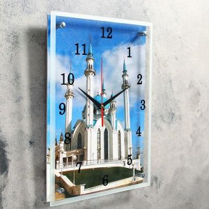 Часы настенные, серия: Город, "Мечеть Кул Шариф", 30х40  см, микс