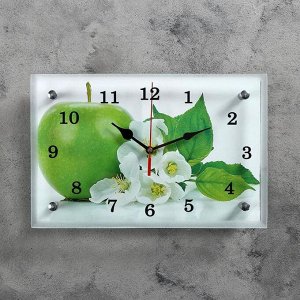 Часы настенные, серия: Кухня, "Яблоко", 20х30  см, в ассортименте