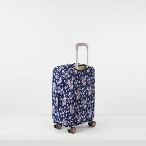 Чехол для чемодана 024 20", 36*24*49, розовые/голубые цветочки