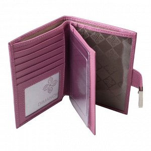 Портмоне с блоком для прав и отделением для паспорта Parfum, розовая