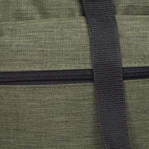 Рюкзак молодёжный, отдел на шнурке, 3 наружных кармана, цвет зелёный