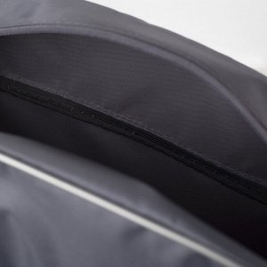 Сумка спортивная, отдел на молнии, наружный карман, длинный ремень, цвет серый