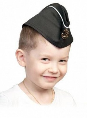 Пилотка карнавальная детская ВМФ с кантом р. 52-54