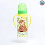 Бутылочка для кормление &quot;Мишки:мамы и малышки&quot; 250 мл. с ручками