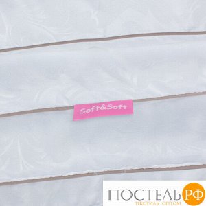 Одеяло БАМБУК 300 гр. "Soft&Soft" 1,5 спальное, в микрофибре с тиснением, 100% полиэстер