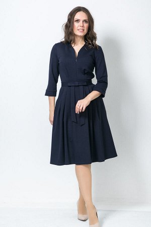 Платье, П-449/6  темно-синий