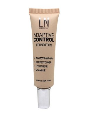 LN Тональная основа ADAPTIVE CONTROL, 30 мл, №04 молочный ирис *