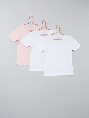 Комплект из 3 однотонных футболок