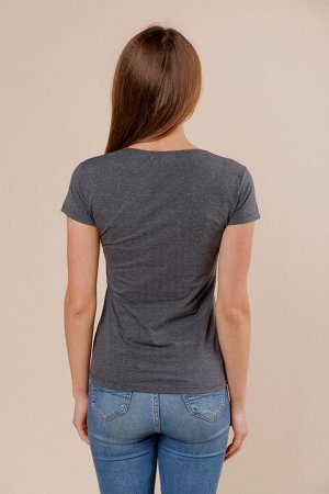 Женская футболка B165 темно-серая