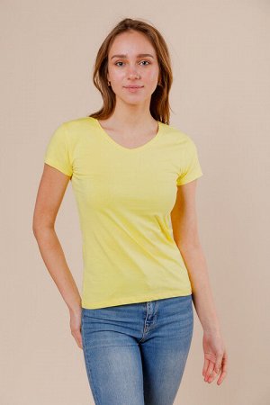 Женская футболка B165 желтая