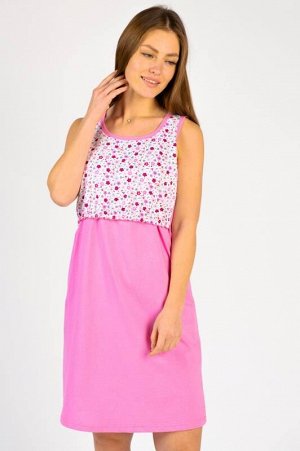 Сорочка для беременных и кормящих «Лиза» цвет розовый