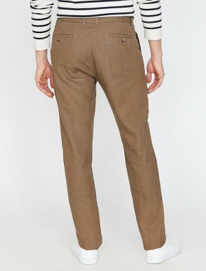 брюки Материал: %100 Rami Параметры модели: рост: 187 cm, грудь: 98, талия: 74, бедра: 94 Надет размер: 42