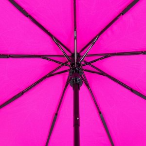 Зонт полуавтоматический «Радуга», 3 сложения, 9 спиц, R = 48 см, цвет МИКС