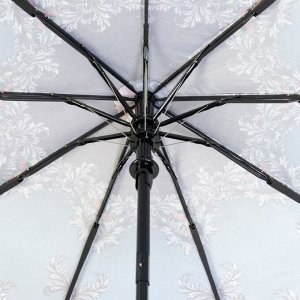 Зонт полуавтоматический «Узоры», 3 сложения, 9 спиц, R = 50 см, цвет МИКС