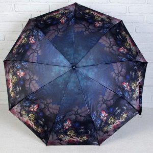 Зонт полуавтоматический «Узоры», 3 сложения, 9 спиц, R = 50 см, цвет МИКС