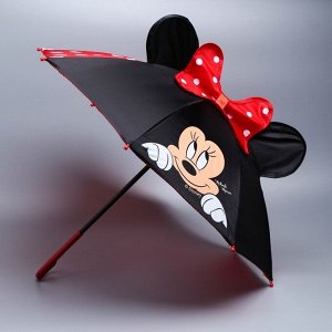 Зонт детский с ушами «Красотка», Минни Маус ? 52 см