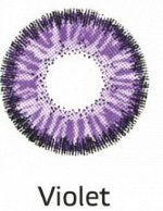 Перекрывающие цветные контактные линзы HERA CLASSIC Violet -2.5 ВС 8.6 (2 линзы)