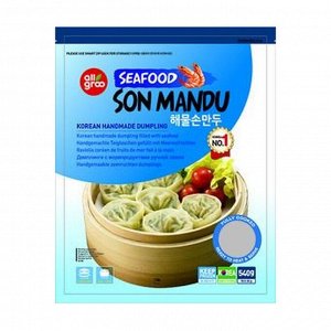 Дамплинги с морепродуктами Seafood Son Mandu, замороженные, Allgroo, 540г