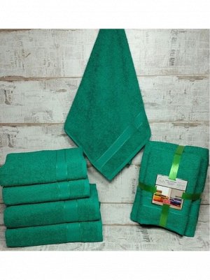 Набор полотенец зеленый