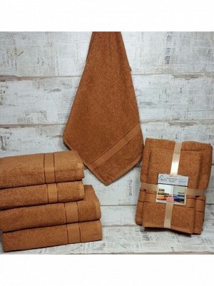 Набор полотенец коричневый