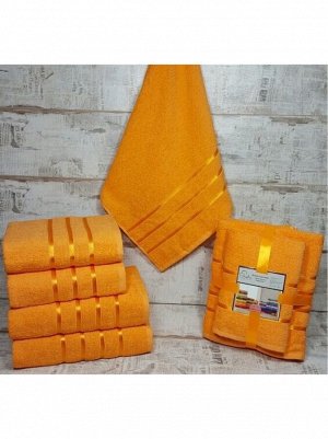 Набор полотенец оранжевый