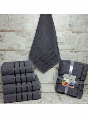 Набор полотенец серый