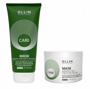 Интенсивная маска для восстановления структуры волос Ollin restore intensive mask