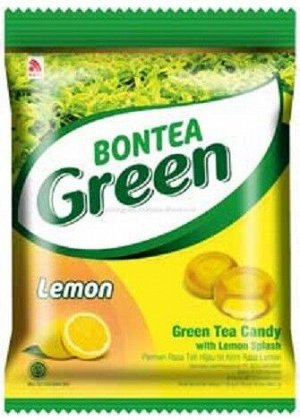 Леденцы с экстрактом зелёного чая и лимонной начинкой Bontea 135 гр.