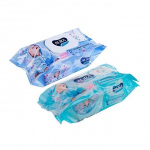 Салфетки влажные «Aura Ultra Comfort», детские с экстрактом алоэ, 120 шт