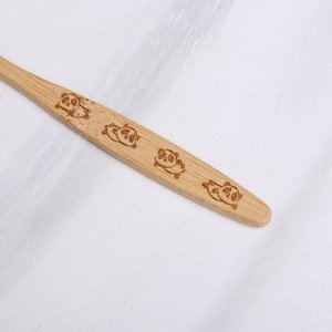 Зубная щётка детская «Панды», бамбук 15 ? 2 ? 1,5 см