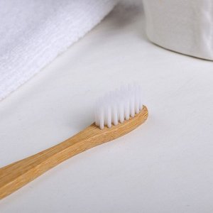 Зубная щётка детская, бамбук «Чистые зубки», 15 ? 2 ? 1,5 см