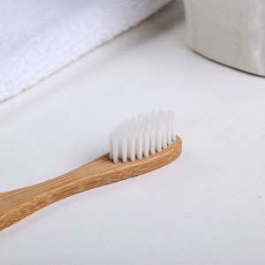 Зубная щетка, бамбук «Доброго утречка», 18 х 2 х 2 см