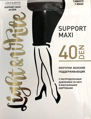 Light&White SUPPORT maxi 40 DEN табак. Колготки