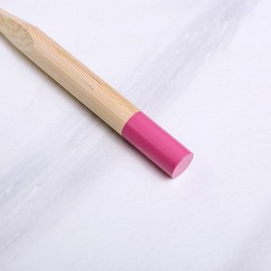 Зубная щётка для детей, бамбук «Сиреневая», 15 * 2 * 1,5 см