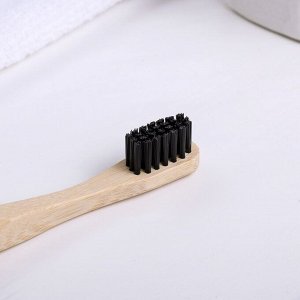 Зубная щётка детская, бамбук «Серая», 15 - 2 - 1,5 см