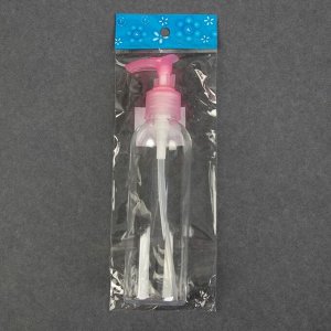 Бутылочка для хранения с дозатором, 200 мл, цвет МИКС
