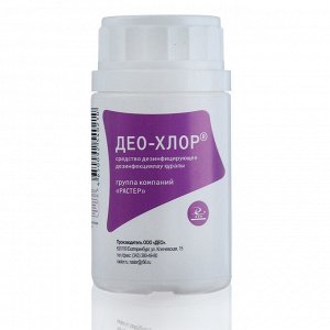 Дезинфицирующее средство с моющим эффектом «Део-xлор», 25 таблеток по 3.4 г