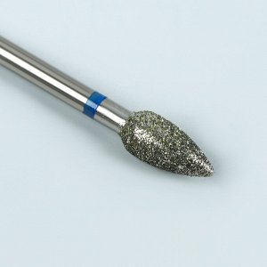 Фреза алмазная для маникюра «Пламя», средняя зернистость, 4,5 - 9 мм