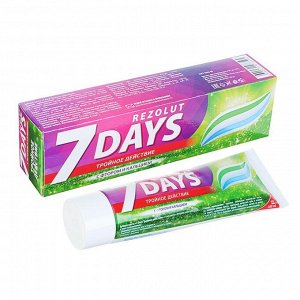 Зубная паста 7 days комплексная "Тройное действие", 100 мл