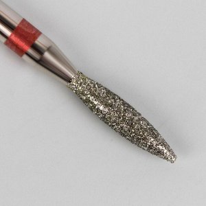 Фреза алмазная для маникюра «Пламя», мелкая зернистость, 2,1 ? 10 мм
