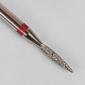 Фреза алмазная для маникюра «Пламя», мелкая зернистость, 1,6 ? 10 мм