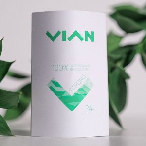 Натуральный концентрированный дезодорант Vian STRONG, 50 мл