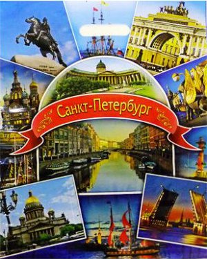 Пакет ПВД с вырубной ручкой "Санкт-Петербург"