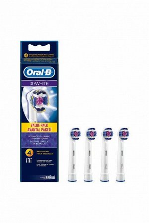 ORAL_B Насадка для электрических зубных щеток 3D White EB18 4шт
